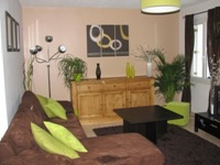 Décoration marron chocolate etvert anis Décoration marron chocolate etvert anis