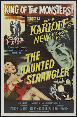 The Haunted Strangler (aka Grip of the Strangler) (1958, UK) movie poster