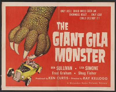 The Giant Gila Monster (1959, USA) movie poster
