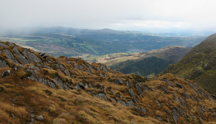 From near the top of the mountain.