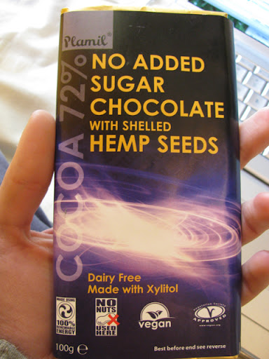 Chocolate with Hemp seeds? Genius!