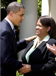 Obama y Regina Benjamin