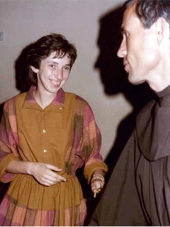 Vlasic y una vidente de Medjugorje