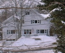Somesville Carriage House Winter Scene Office Winter Scene