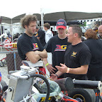 Jordon Musser and Mark French talk handling after practice session.