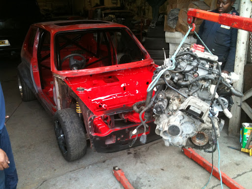 VW MK5 R32 Turbo transplant ready to drop into MK1 shell