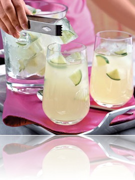 Pedras de gelo com limão Pedras de gelo com limão