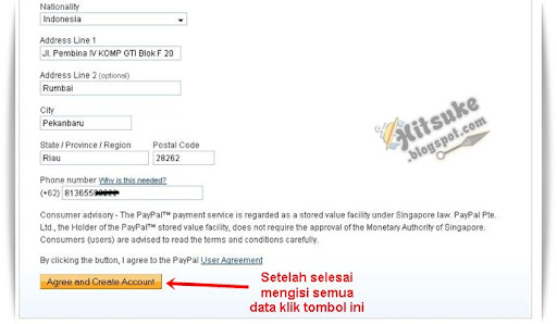 Cara mendaftar di PayPal