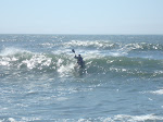 Keith Wikle Surf Kayaking Valley Rush Santa Cruz, Davenport Landing. Takeoff! Keithwikle.com