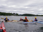 doug and bonnie leading an open water rescue class.