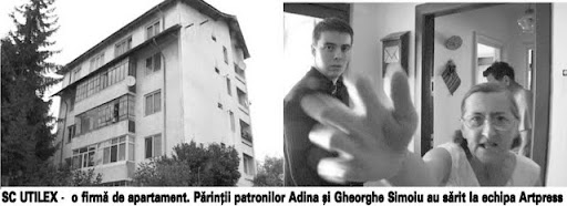 SC UTILEX - o firma de apartament. Parintii patronilor Adina si Gheorghe Simoiu au sarit la echipa Artpress