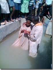 Antonio in Haiti - Baptism 2 - February 2009