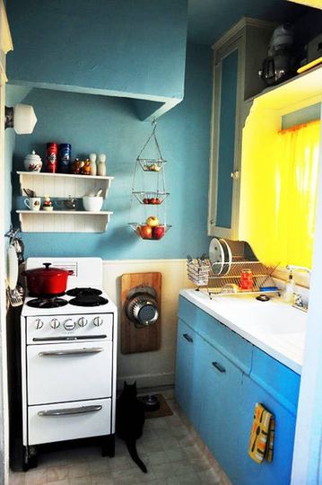 ¿Quién dijo que las cocinas tenían que ser blancas? cocina%20color%206 ¿Quién dijo que las cocinas tenían que ser blancas?