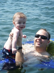 Swimming in Lake Whatcom 2009-07-30 005