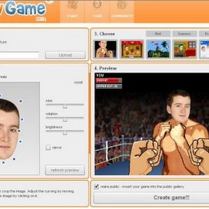 Pon tu cara en un juego y diviértete