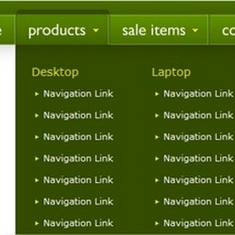 20 tutoriales para crear menús de navegación en jQuery