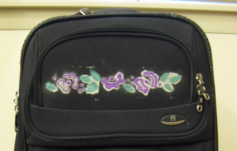 2 by 15 Notes How to paint a suitcase