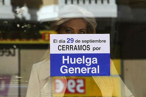 Cerrado por Huelga General