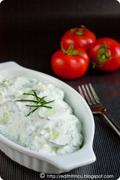 salata de castraveti cu iaurt