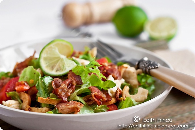 salata cu bacon si mozzarella 1