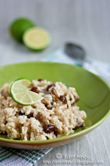 risotto cu ciuperci de padure