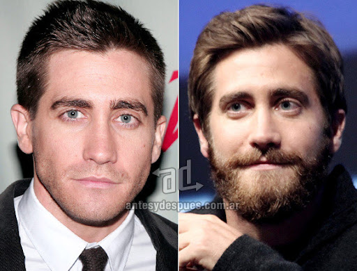 jake gyllenhaal beard - before and after