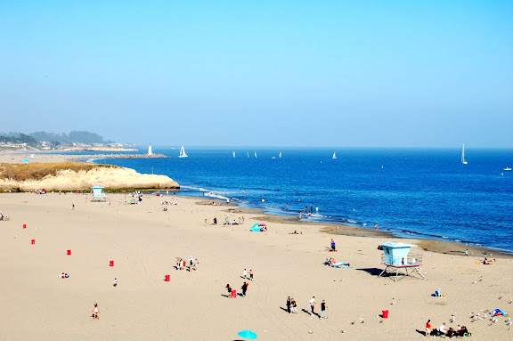 Heres the view of Santa Cruz Beach Boardwalk from the SkyGlider.