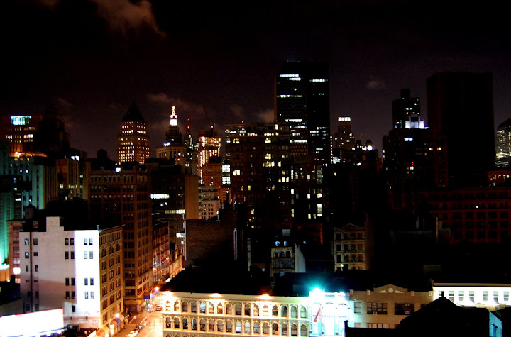 The view from the hotel room.(Yes, we could still hear honking cabs up on the top floors).