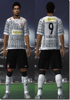  Uniforme do Corinthians: ‘O Timão é a sua cara’   PES 2010