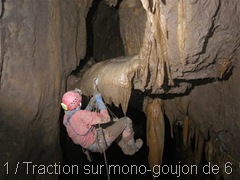 Traction sur mono-goujon de 6