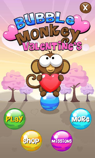 Bubble Monkey Valentine's Day