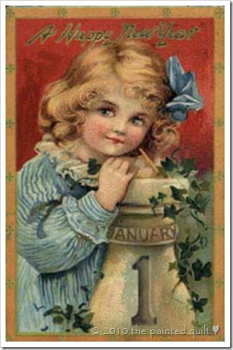 Girl-Vintage-Postcard-New-Year