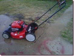 101610 Mower cleaned up ready for storage
