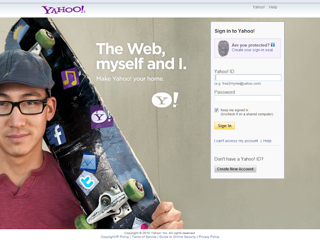 Yahoo! login page #3