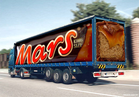Mars Truck Advertisement