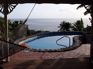 Looking right out to the Caribbean