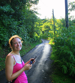We took at hike up to an extinct volcano and the remaining sulfur springs.