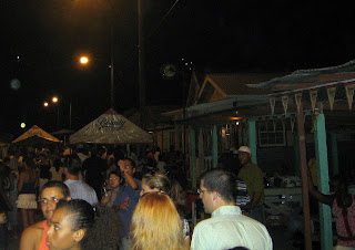 People came from all over the island and there is music and dancing in the streets.