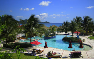 Swim up bars and Beach Volleyball, it was the Spring Break for honeymooners.