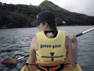 Kate being cautious of her husband, the splasher.