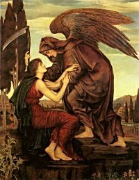 Azrael, el ángel de la muerte, por Evelyn de Morgan (1881)