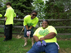 MCIY Program Manager and MARCC Intern, Melynda Johnson poses with her cousin