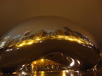 Downtown Chicago reflected
