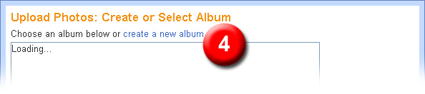 create select album on picasa,bloggerhelper