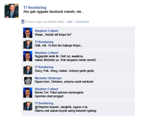 obrolan tifatul dan michelle obama