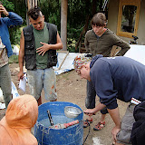 plaster mixing