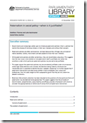 Paternalism in social policy when is it justifiable