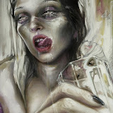 'Bianca beve latte'  oil on canvas cm.105x91.jpg