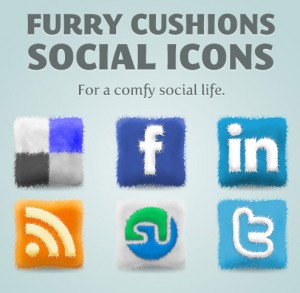 Iconos sociales tipo peluche