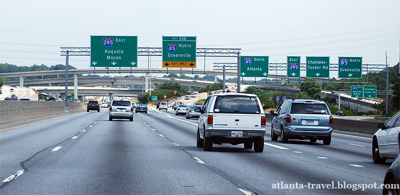 Автострады и дороги Атланты